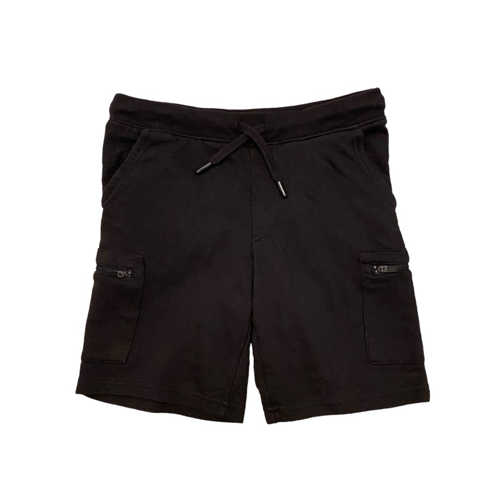 Falls Creek sweat shorts with side pockets cotton blend black size medium 8